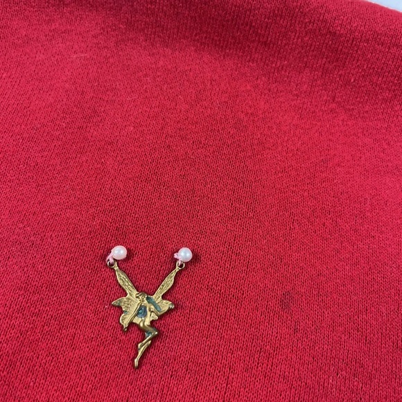 Vintage 80s Olympics Sweatshirt JcPenney XXL Red Dragon Patch Rare Unique USA - Picture 6 of 12